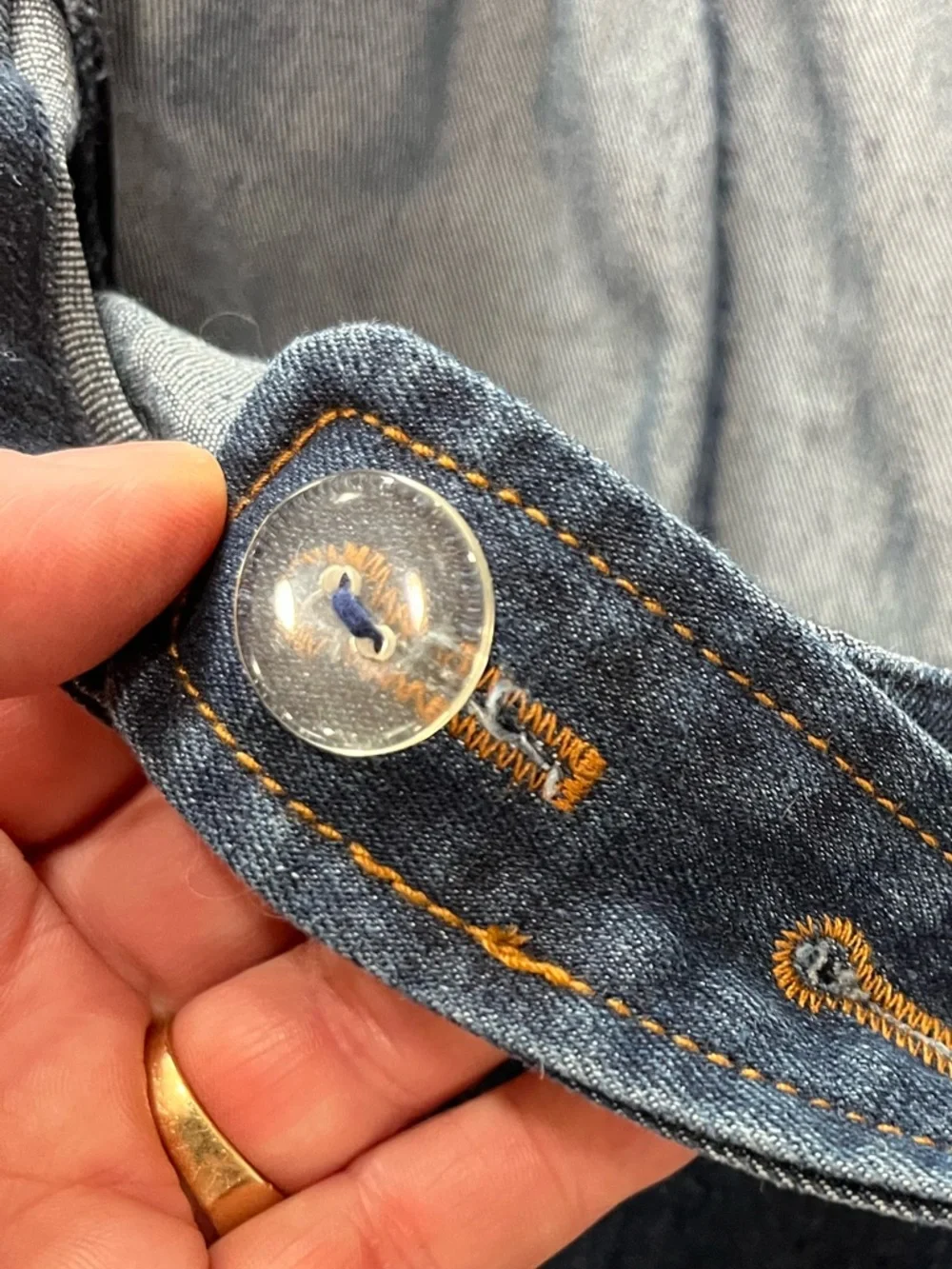 Bright & Beautiful shortalls jumper stretch denim jumpsuit Size 16 - Picture 9 of 9